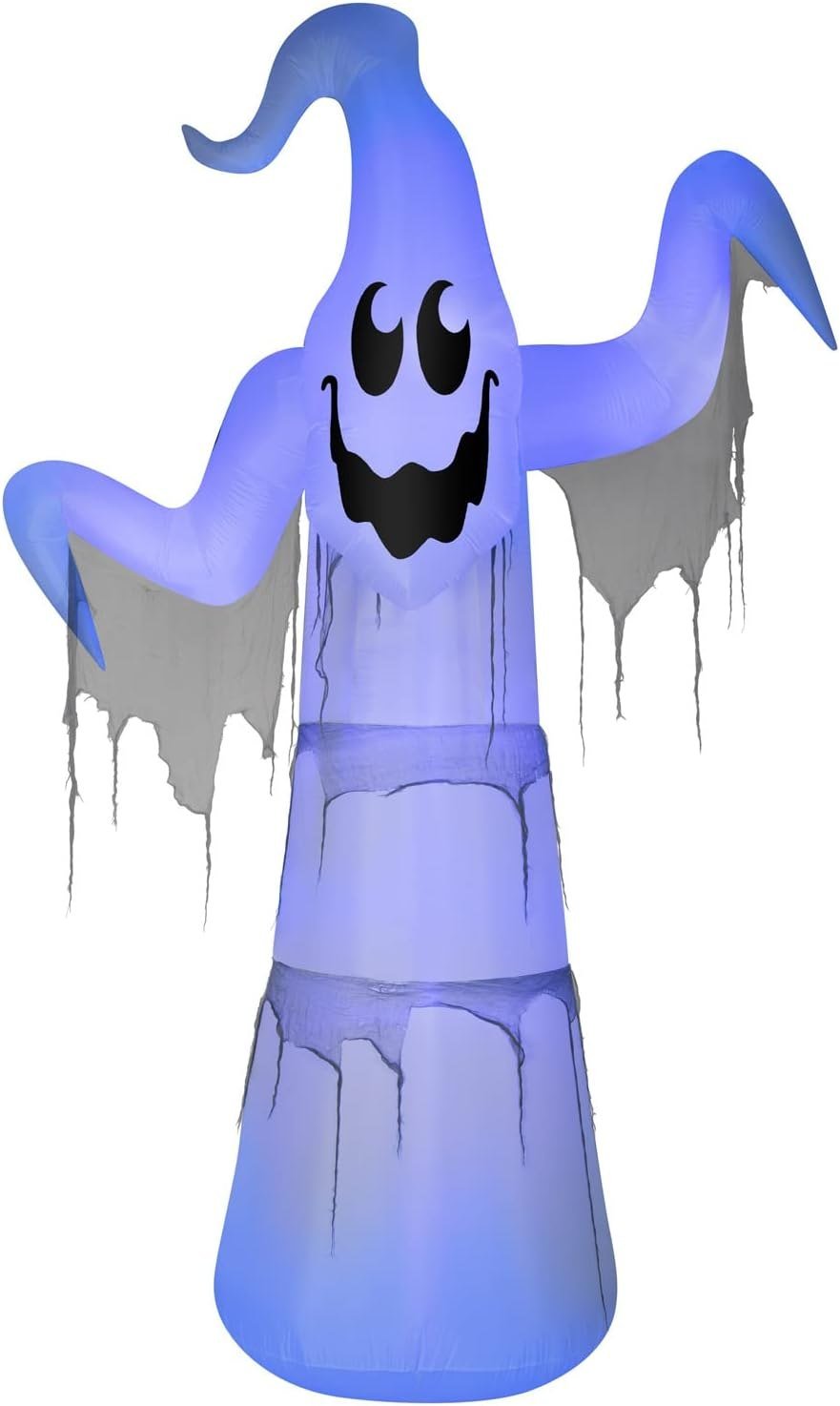 Gemmy 12 ft Giant Floating Ghost Airblown inflatable in blue and white