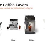 Gifts for Coffee Lovers: Breville Bambino, Ninja Luxe Cafe Premier, Philips 5500 LatteGo, Hario V60 02