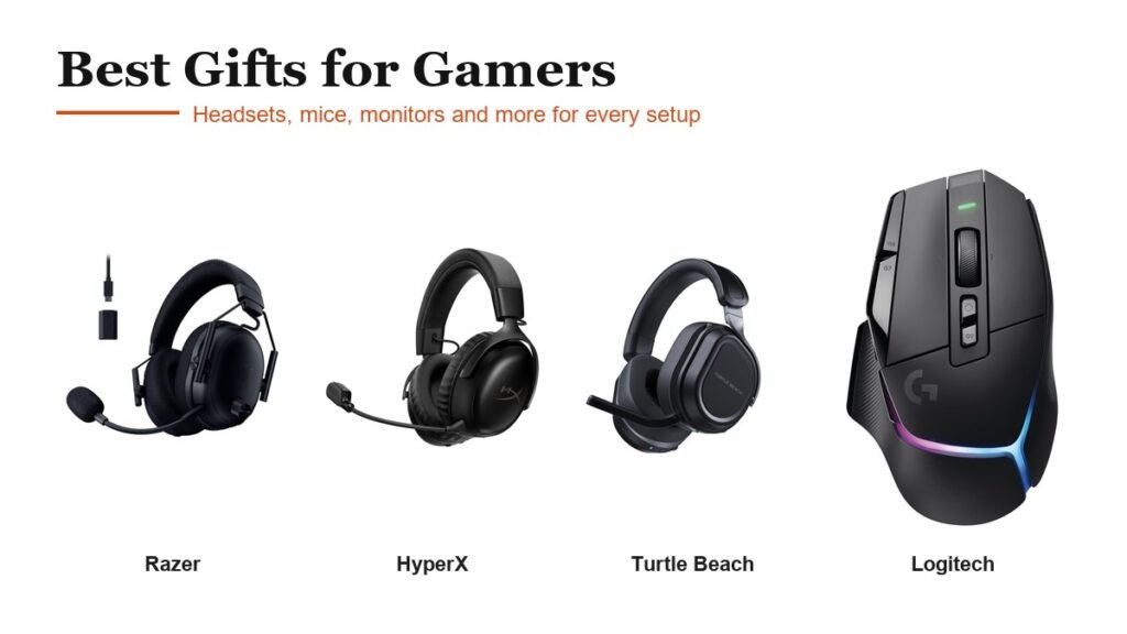 Best Gifts for Gamers: Razer BlackShark V3 Pro, HyperX Cloud III S Wireless, Turtle Beach Stealth 700 (Gen 3), Logitech G502 X Plus