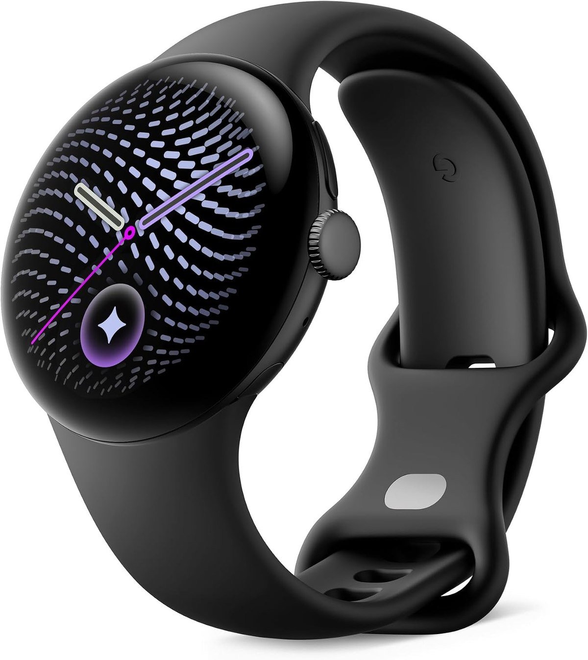 Google Pixel Watch 5 41mm in obsidian with a black active band