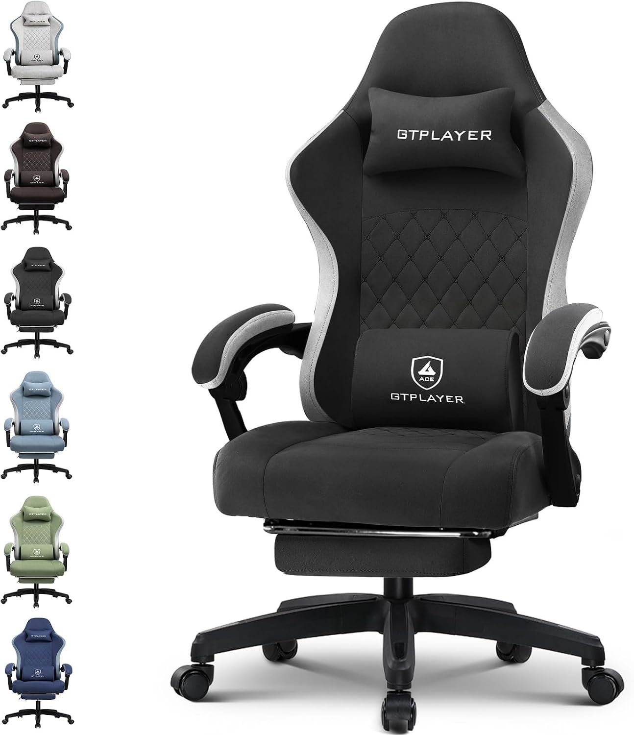 GTPLAYER gaming chair with pocket spring cushion and linkage armrests