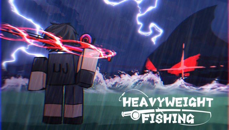 Heavyweight Fishing promotional artwork on Roblox