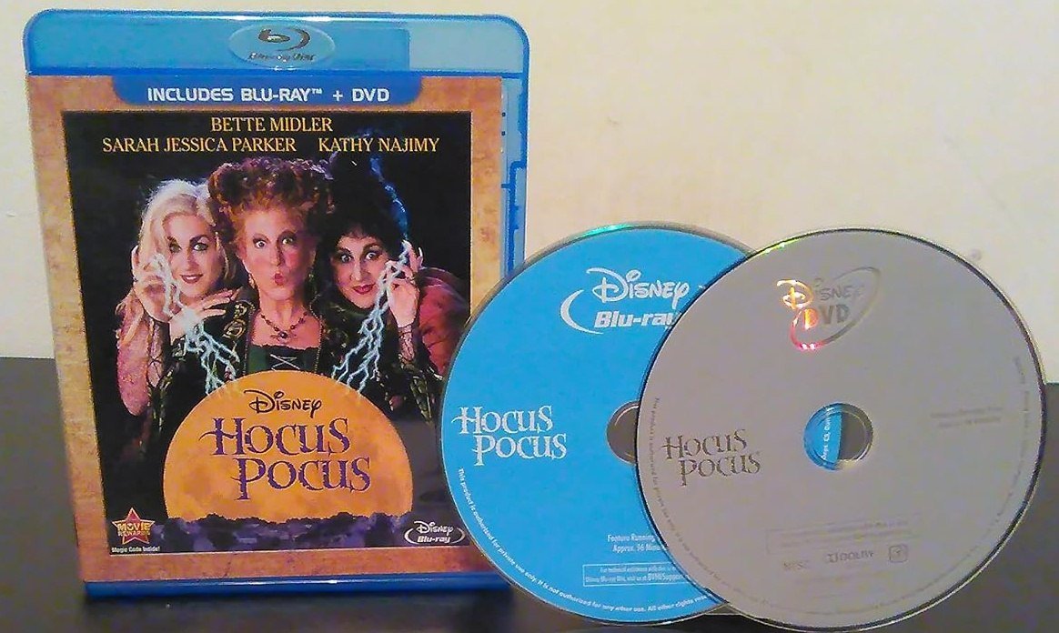 Hocus Pocus Blu-ray and DVD combo pack from Disney with both discs