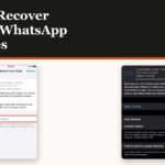 The WhatsApp restore prompt shown during setup on a new install