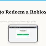 How to redeem a Roblox gift card on the Roblox redeem page