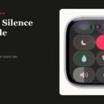 How to silence Apple Watch, shown with the Silent Mode button in Control Center