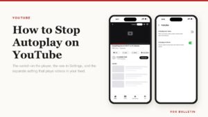 How to stop autoplay on YouTube shown on the player and in the app settings