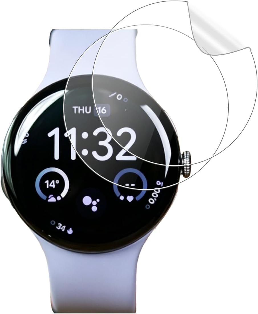 Two-pack hydrogel screen protector for the 41mm Google Pixel Watch 5