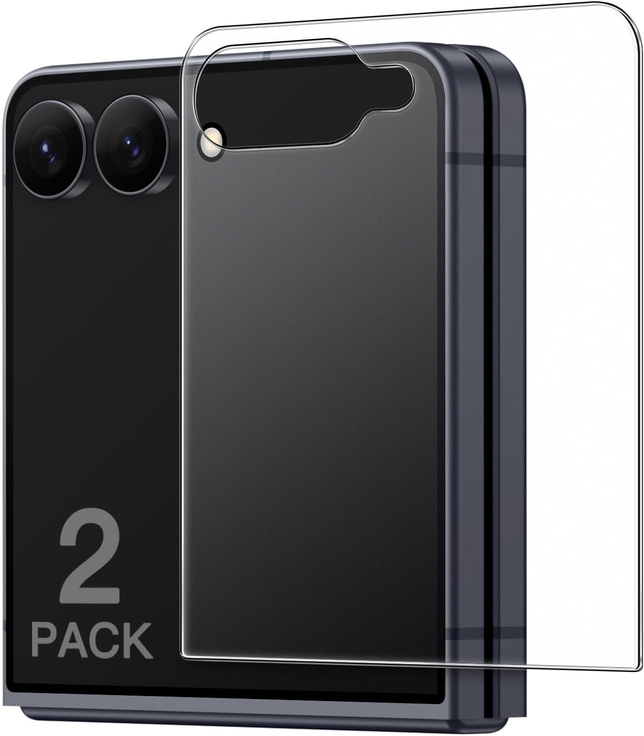 JETech matte front screen protector two-pack for the Samsung Galaxy Z Flip 8