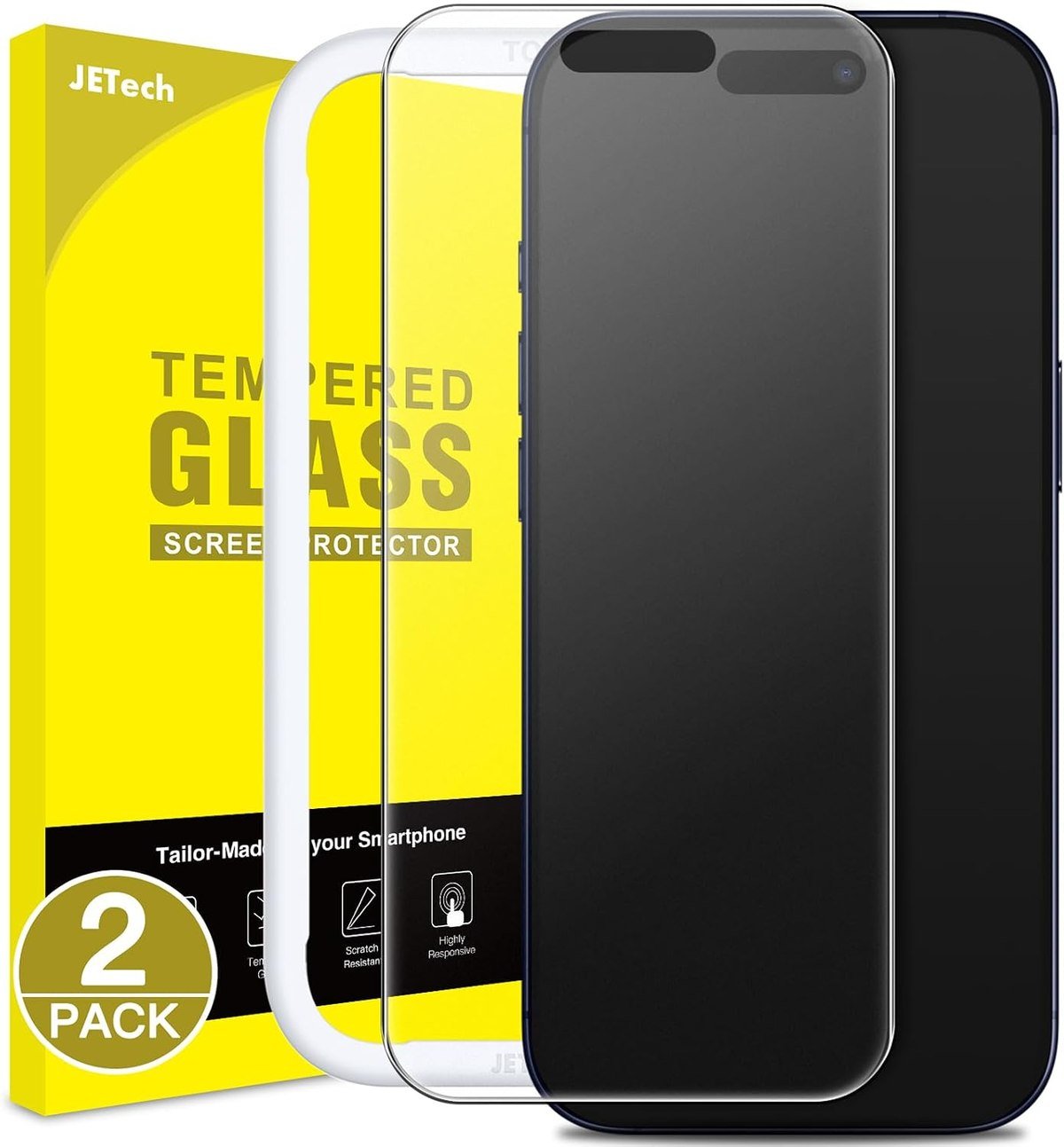 JETech matte anti-glare screen protector for iPhone 17 Pro
