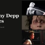 Johnny Depp Movies headline beside stills from Johnny Depp films