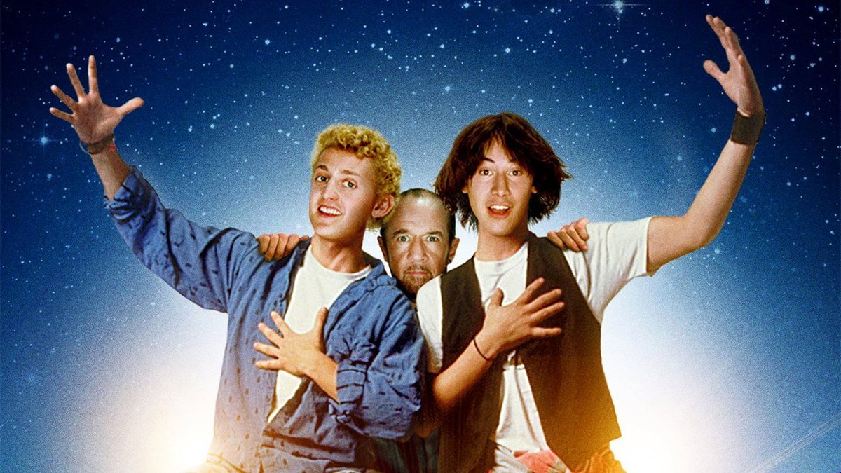 A scene from Bill & Ted's Excellent Adventure (1989)