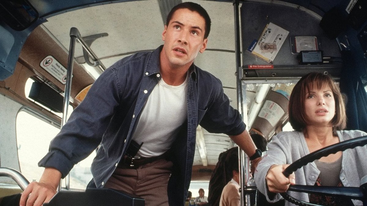 A scene from Speed (1994)