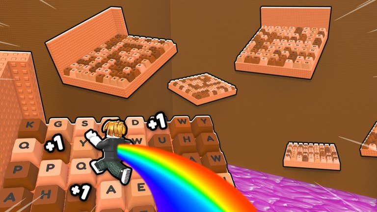 Speed Keyboard Escape candy keyboard course on Roblox