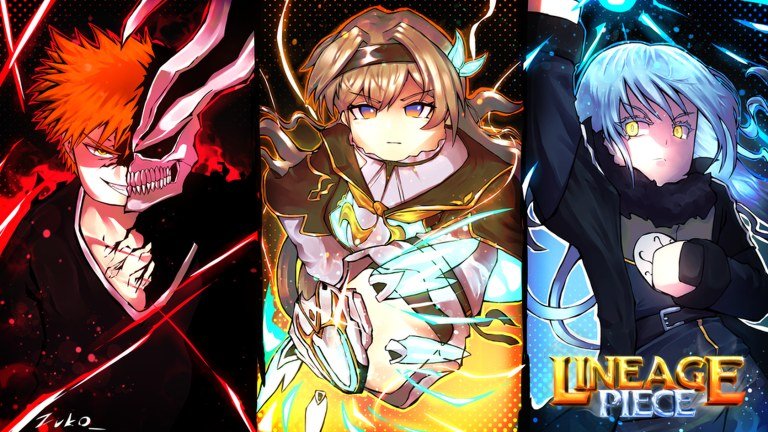 Lineage Piece character panel artwork on Roblox