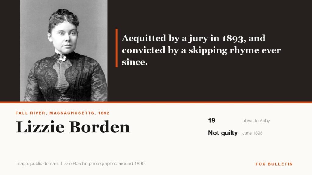 Lizzie Borden photographed around 1890
