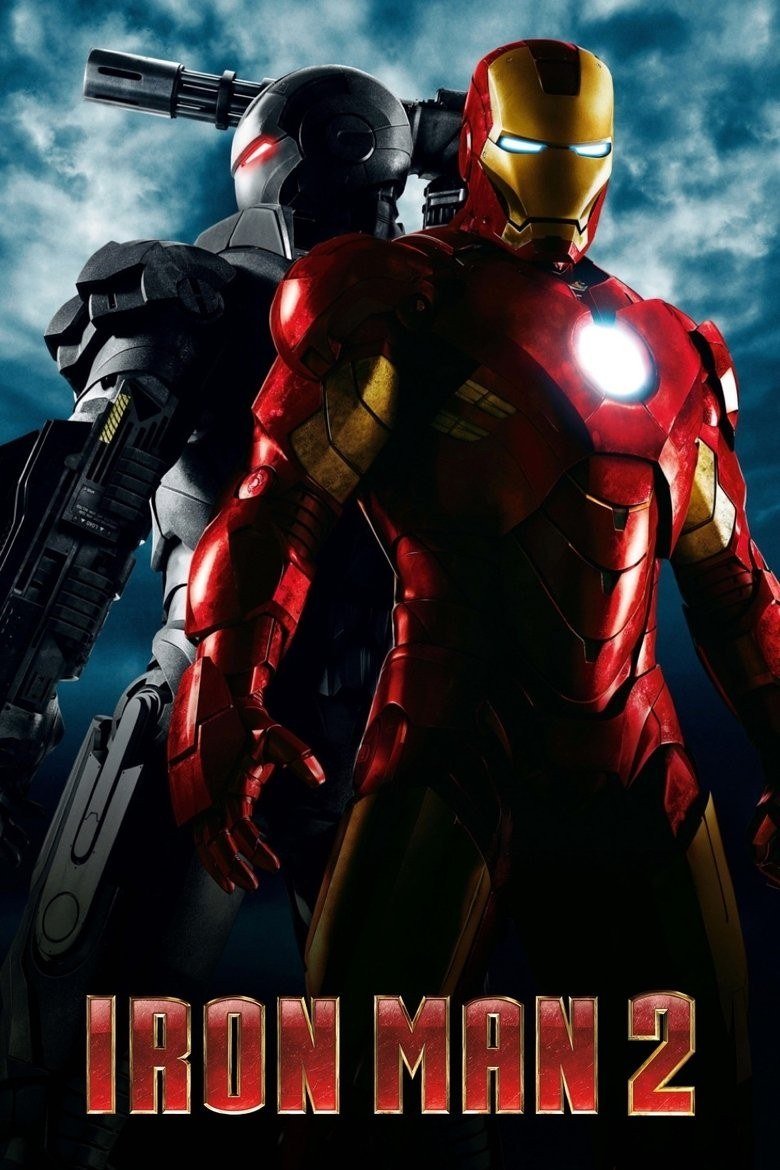 Iron Man 2 poster with Iron Man and War Machine side by side