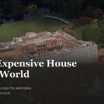 Composite of the Bel Air hilltop mansion, the Chelsea Royal Hospital grounds, Buckingham Palace and the Cap Ferrat coast