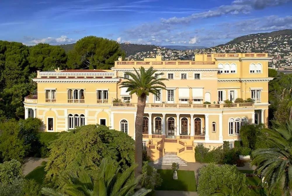 Aerial view of the Saint-Jean-Cap-Ferrat peninsula and the Mediterranean