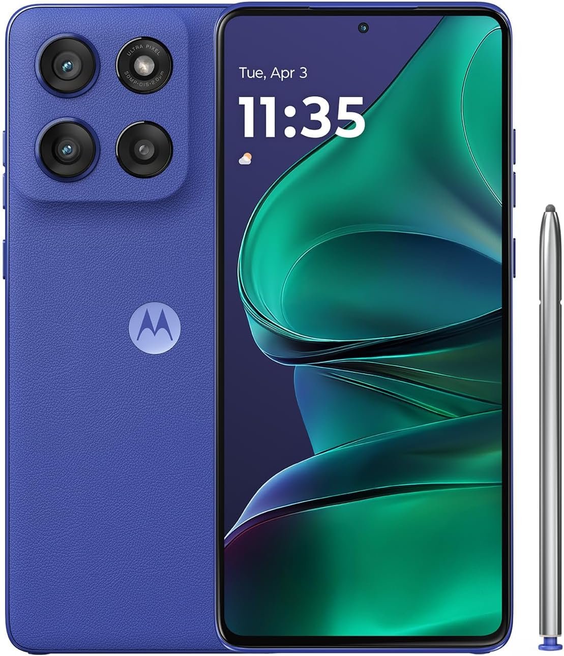 Motorola Moto G Stylus 2025 unlocked smartphone with its built-in stylus