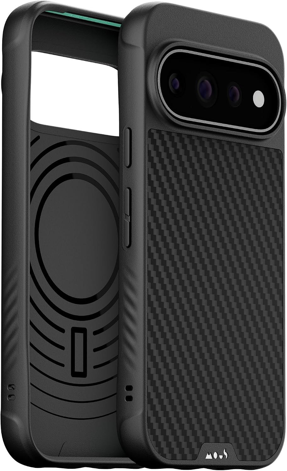 Mous Limitless case for Pixel 11 Pro XL with a black Aramid Fibre back