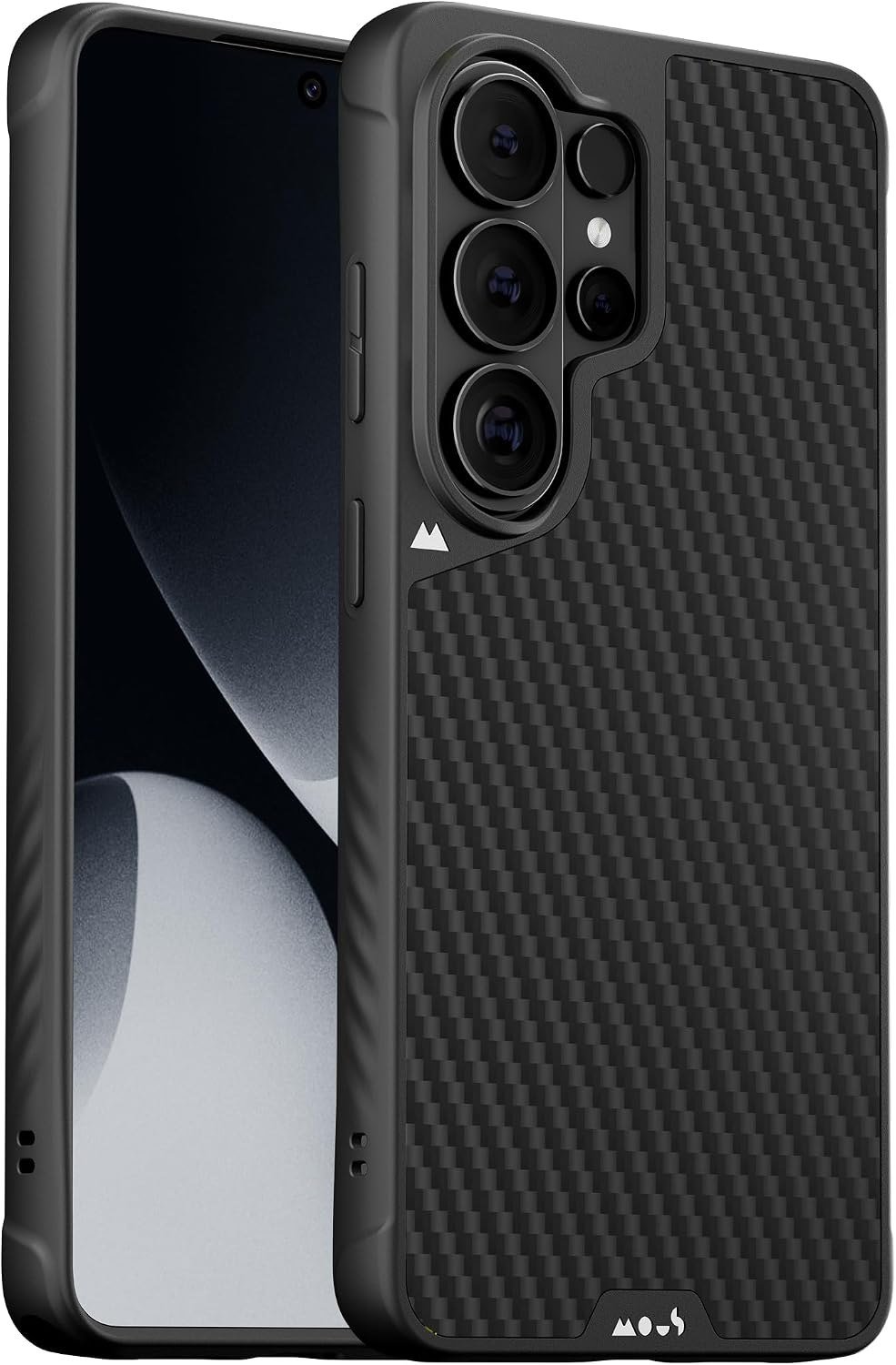 Mous Limitless case for Galaxy S26 Ultra with black aramid fiber back