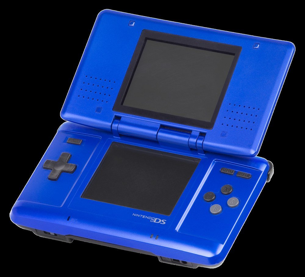 Original blue Nintendo DS opened