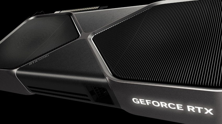 NVIDIA GeForce RTX 5090 Founders Edition graphics card seen from the side