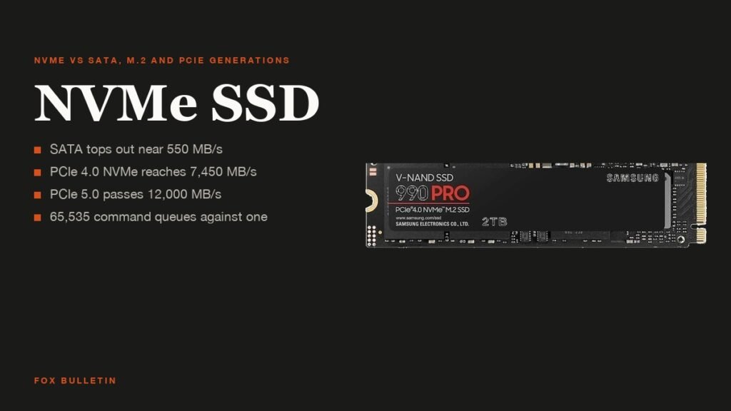 Samsung 990 PRO drive beside the headline NVMe SSD