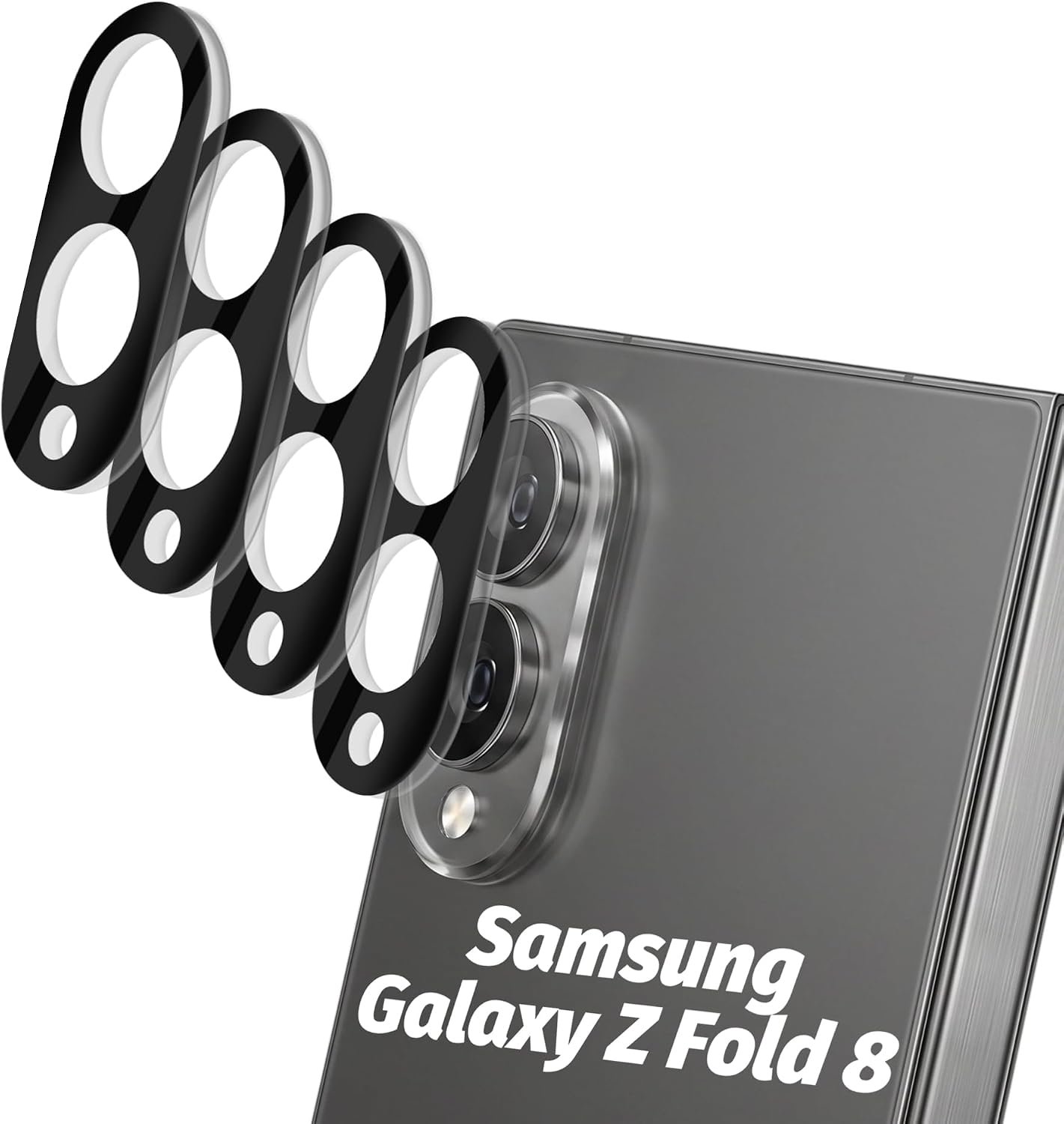 Orzero four-pack camera lens protector set for the Samsung Galaxy Z Fold 8