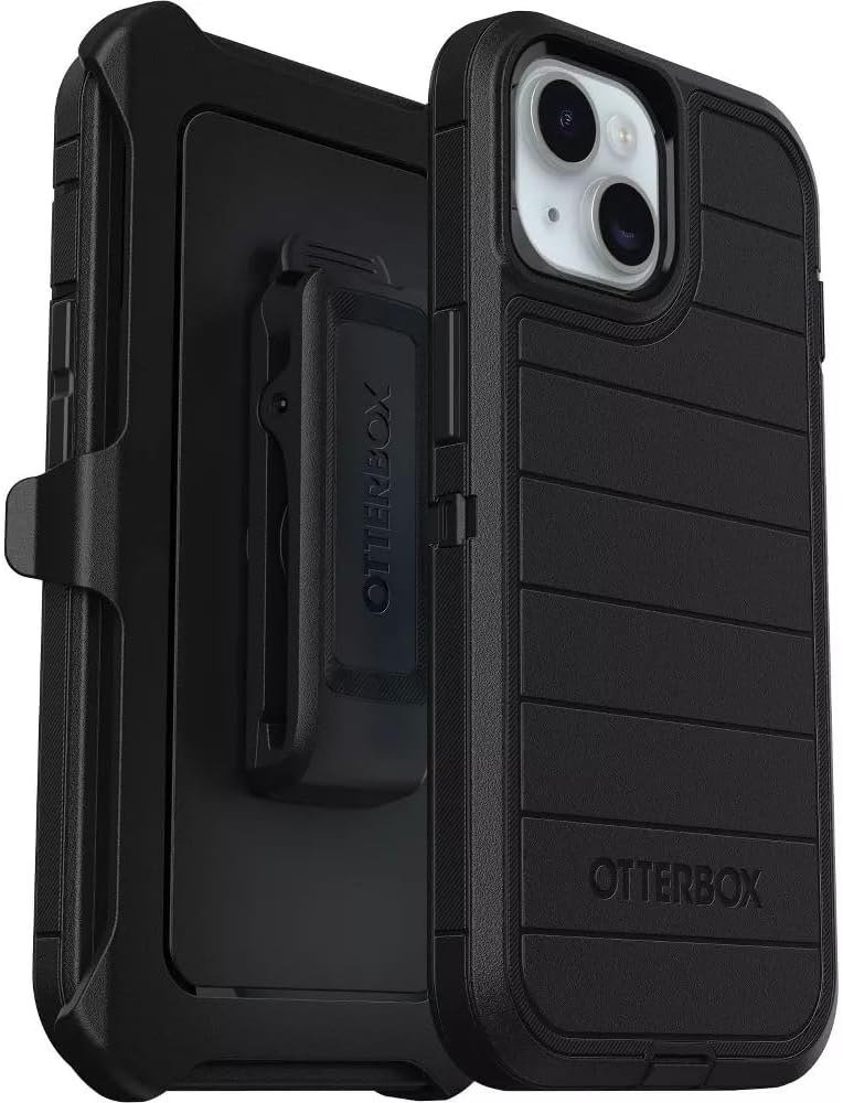 OtterBox Defender Series case for iPhone 16e in black