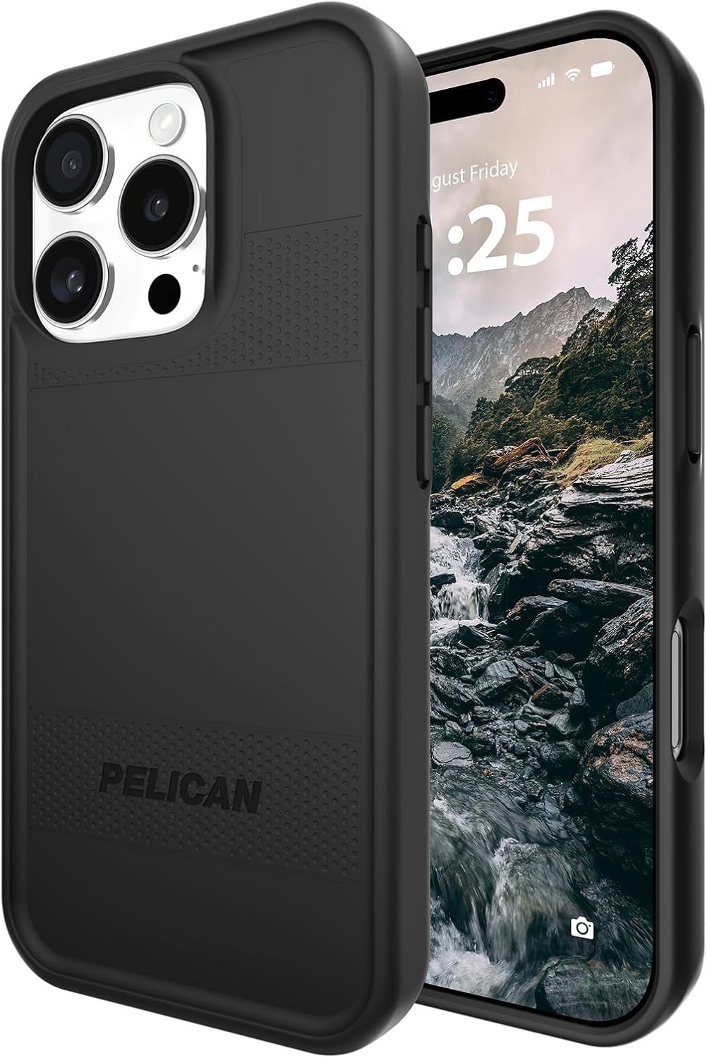 Pelican Protector rugged MagSafe case for iPhone 16 Pro in black