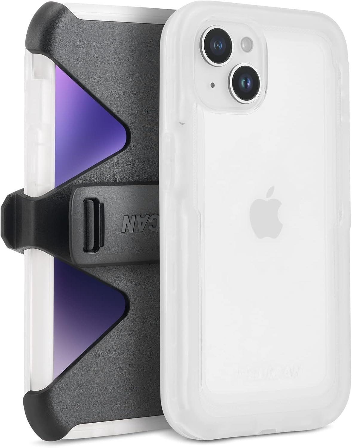Pelican Voyager Series clear case with belt holster for iPhone 16e