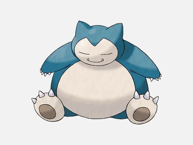 Official artwork of Snorlax, a Normal-type Pokémon