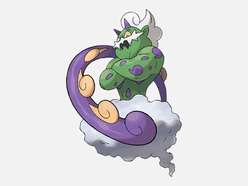 Official artwork of Tornadus, a Flying-type Pokémon