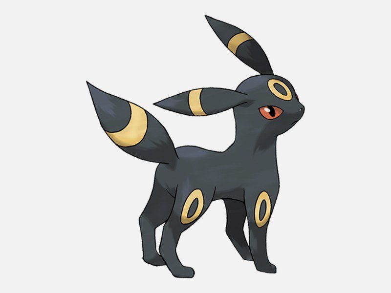 Official artwork of Umbreon, a Dark-type Pokémon