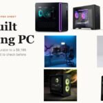 Seven prebuilt desktops beside the headline Prebuilt Gaming PC
