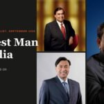 Richest Man in India headline beside photographs of the ten richest Indians