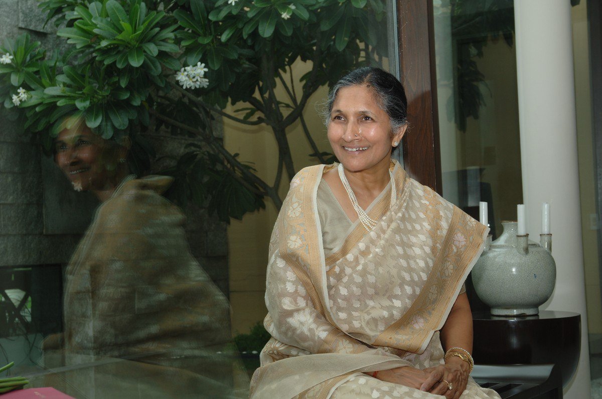 Savitri Jindal, chairperson emeritus of the O.P. Jindal Group