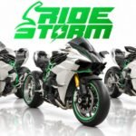 Ride Storm motorcycle riding artwork on Roblox