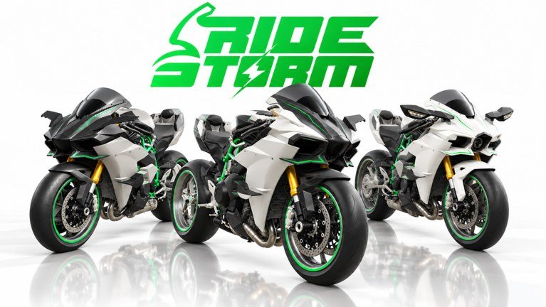 Ride Storm motorcycle riding artwork on Roblox