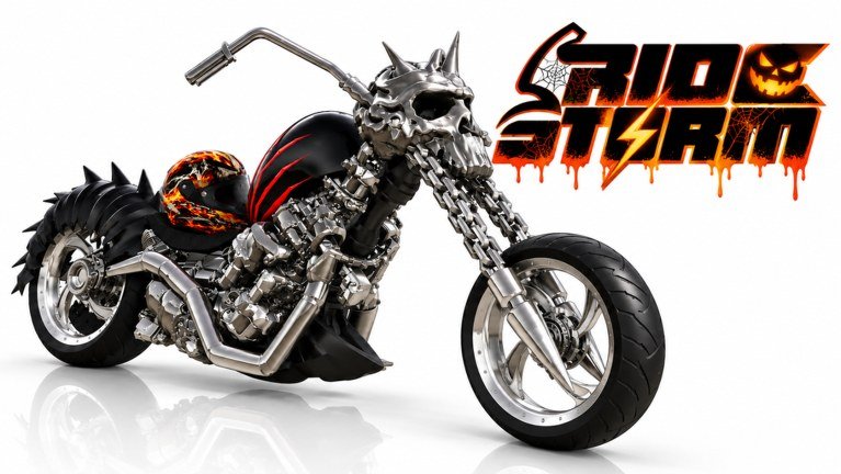 Ride Storm bike customisation artwork on Roblox