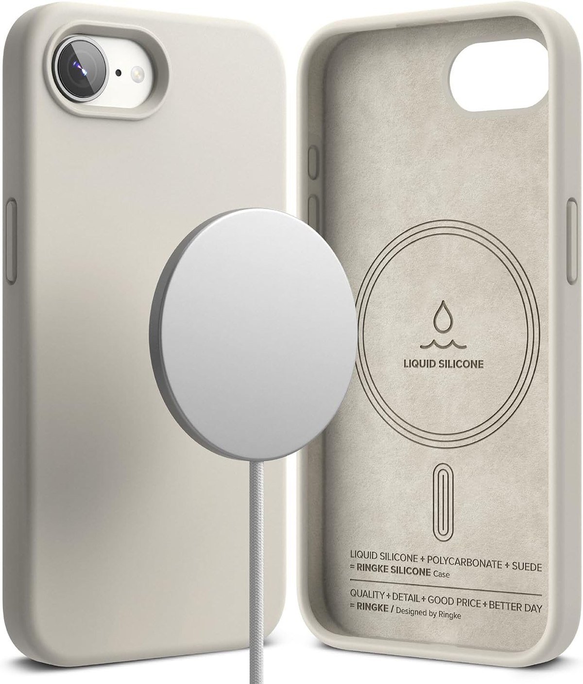Ringke Silicone Magnetic Stone case for iPhone 16e