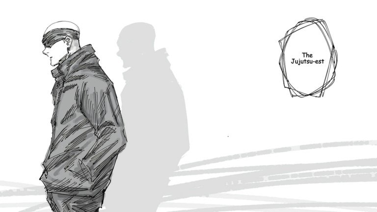 Jujutsu Shenanigans thumbnail showing a hooded character facing a pale silhouette
