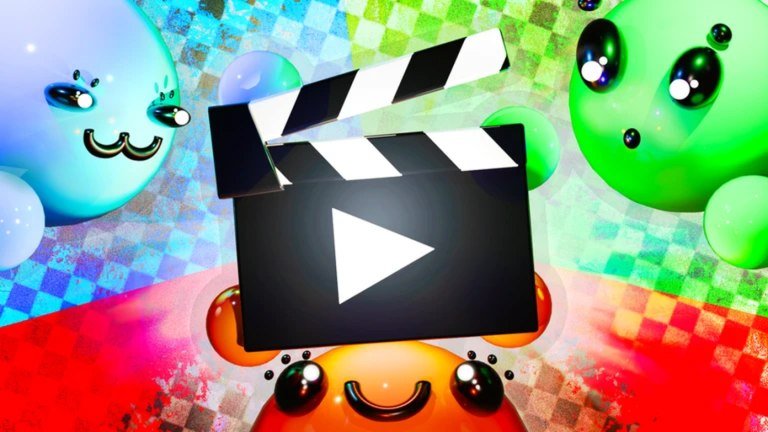 My Movie thumbnail showing a film set and camera built by players