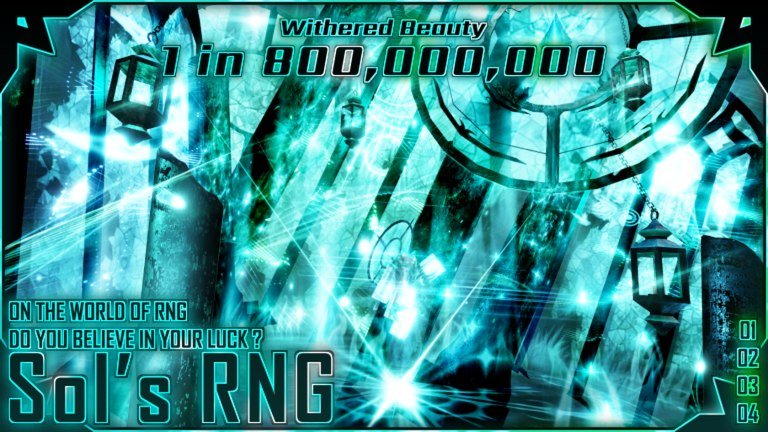Sol's RNG thumbnail showing a character surrounded by a glowing rare aura