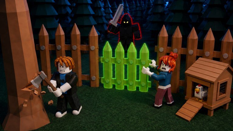 Survive Deep in the Woods thumbnail showing a lit camp at the forest edge