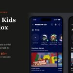 A Roblox Kids account beside a Roblox Select account, showing the friends and games each tier sees