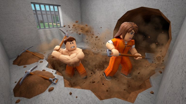 Dig to Escape thumbnail showing a prisoner digging a tunnel beneath a cell
