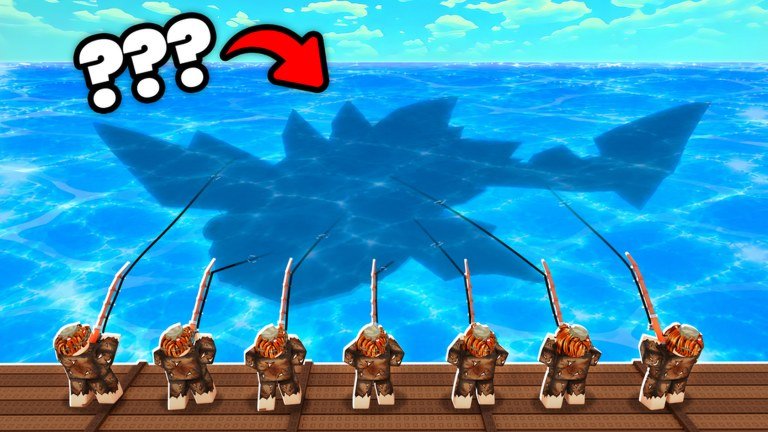 Roll a Fisherman promotional artwork on Roblox